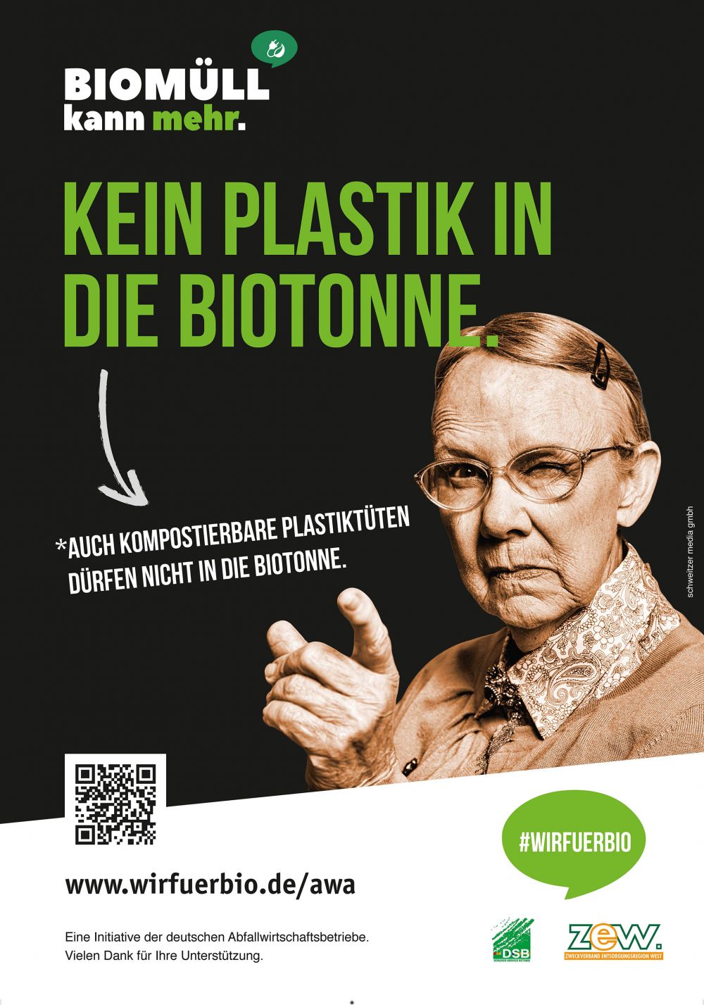 Kein Plastik in die Biotonne